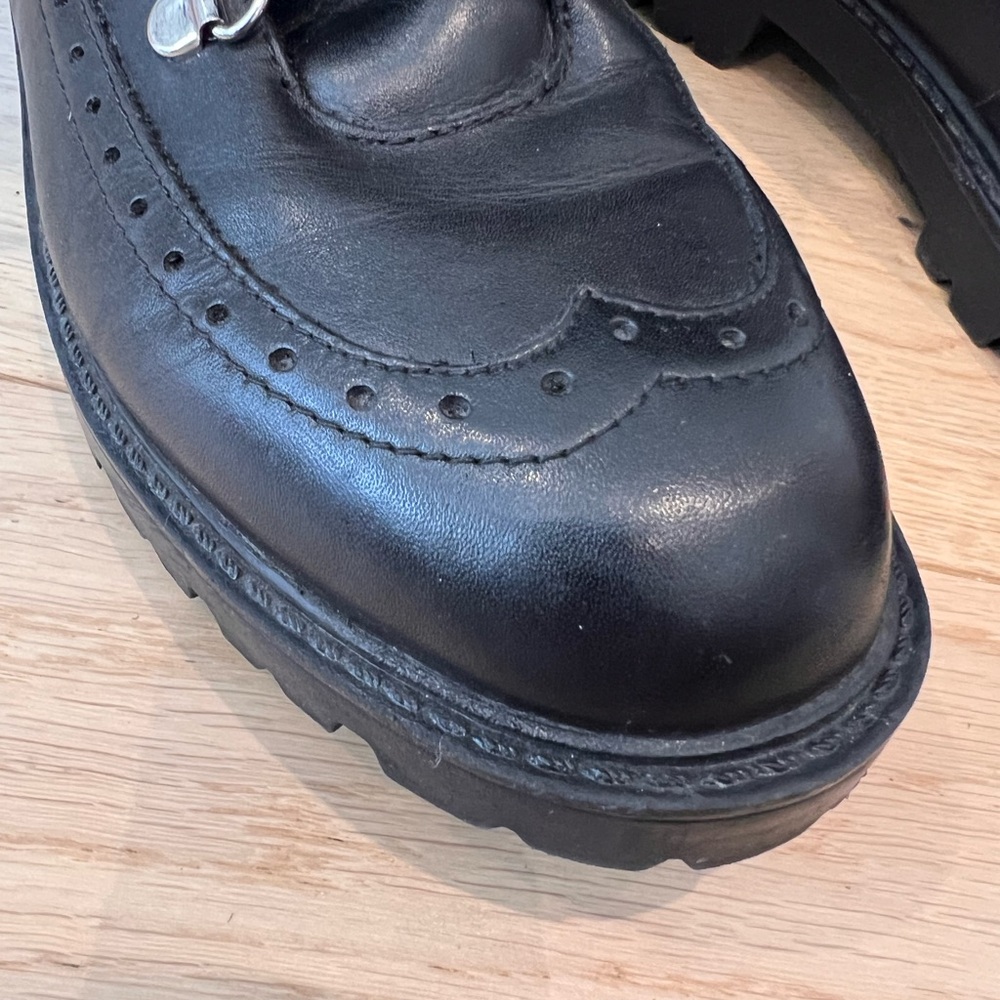 Charles David Raider Faux Fur Combat Boots - Picture 11 of 13